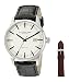 Stuhrling Original Men's 555A.03 Ascot II Analog Swiss Quartz Black Leather Watch