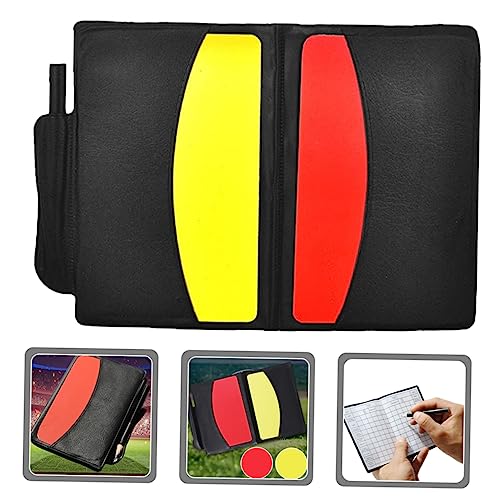 Kit profesional de tarjetas y silbato para árbitro de fútbol miniatura 6