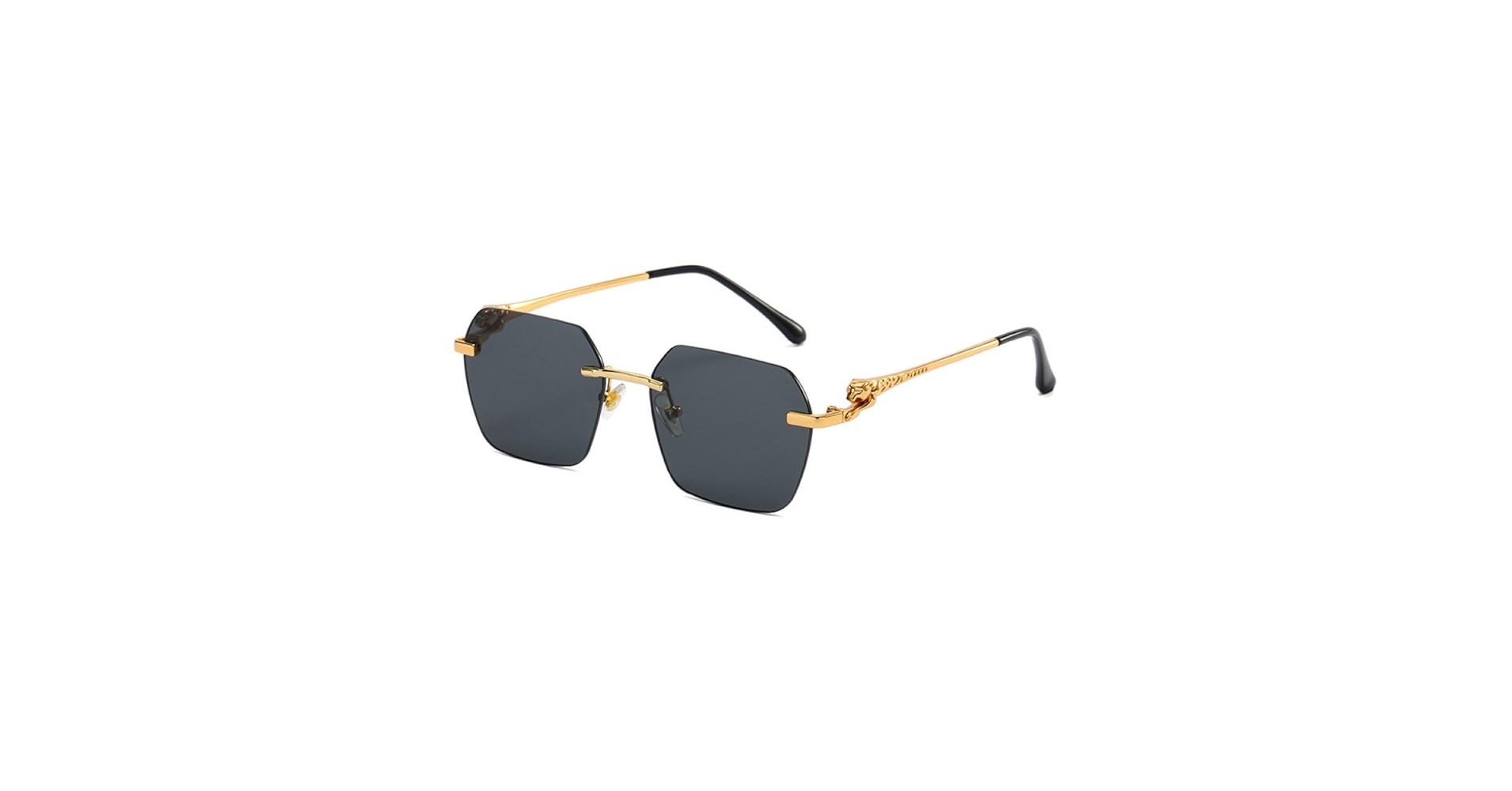 Amazon.com: MUTYNE Frameless Leopard Leg Sunglasses for