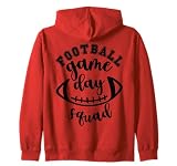 Camiseta de fútbol Squad,Plantilla de juego de fútbol familiar Sudadera con Capucha