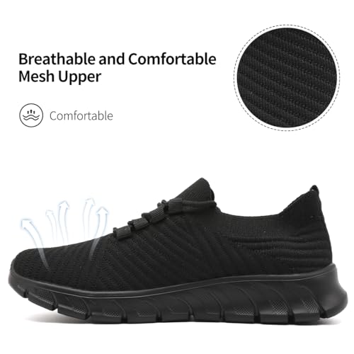 Womens Walking Shoes Slip on Sneakers Running Sports Athletic Workout Tennis Gym Non Slip Work Casual Fashion Fitness Breathable Lightweight Comfortable Mesh Soft Shoes2