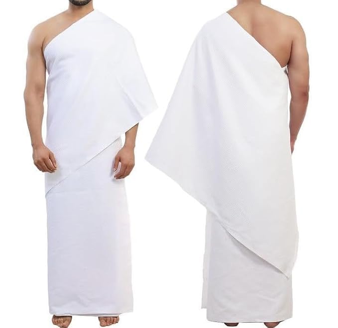 Variety Cotton Ihram Ahram Ehram for Hajj and Umrah, 2-Piece Set, Premium 100% Cotton
