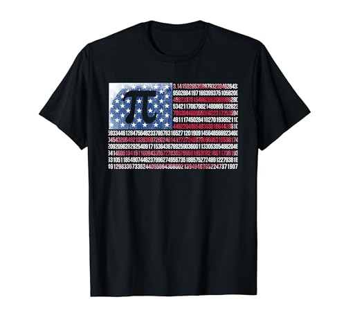 4 de julio Pi Day American Flag Math USA Patriotic Science Camiseta