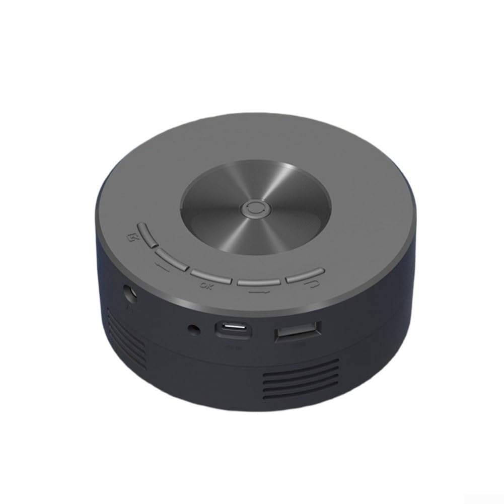YT200 Projecteur de téléphone portable pour chambre à coucher, peut connecter des écouteurs ou des haut-parleurs, adapté pour la maison et le bureau