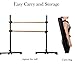 MARFULA 4 Ft Portable Wood Ballet Barre Ballet Bar Dance Barre Freestanding with Carry Bag