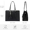 LOVEVOOK Laptoptasche 15,6 Zoll Handtasche Damen Umhängetasche Leder Tote Bag Women Shoulder Crossbody Bag Große Shopper Tasche Elegante Schultertasche Aktentasche Arbeitstasche Lehrertasche für Büro #5