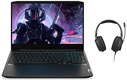 Image of Lenovo IdeaPad Gaming 3 10thGen Intel Corei5 15.6 FHD IPS Laptop (8GB /1TB+256GB SSD /Win10 /NVIDIA GTX 1650Ti 4GB /RGB Gaming Mouse /Black /2.2Kg) 81Y400VBIN +IdeaPad H100 Wired Gaming Headset,50mm Drivers