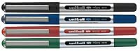 "Uni-Ball UB-150 Liquid Ink Rollerball Pen - Fine 0.5mm Tip - Black, Blue, Green, Red - Pack of 4"