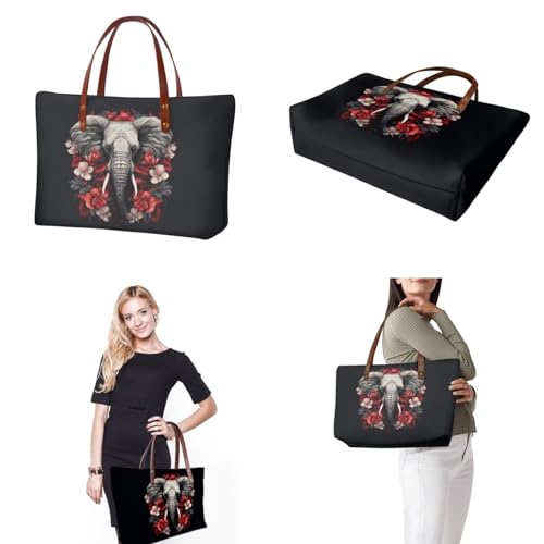 Image of 2PCS Tote Bag for Women Top Handle Purse with Wallet, Hobo Bag Tote Shoulder Bag with PU Cosmetic Bag
