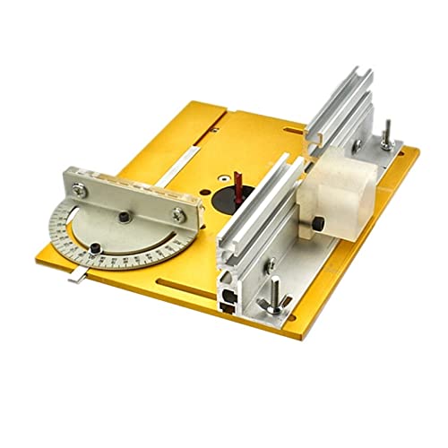 Plaque insertion table toupie scie établi menuiserie guide onglet profil aluminium - 3