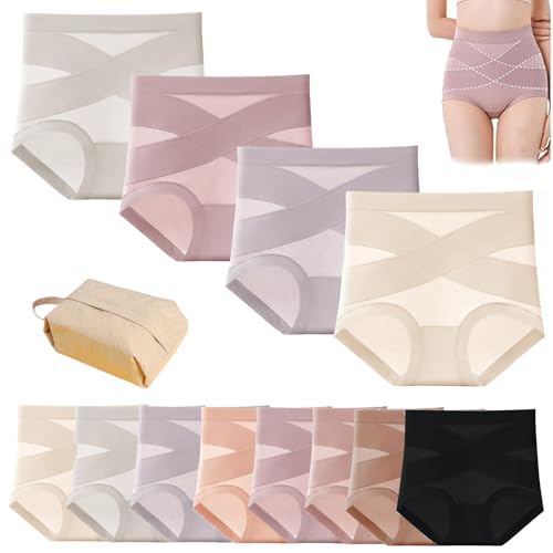 Doveloom Leakproof Panties with Tummy Control, Upgraded Women's Ultimate Comfort Shaping Cotton High Waisted Panties