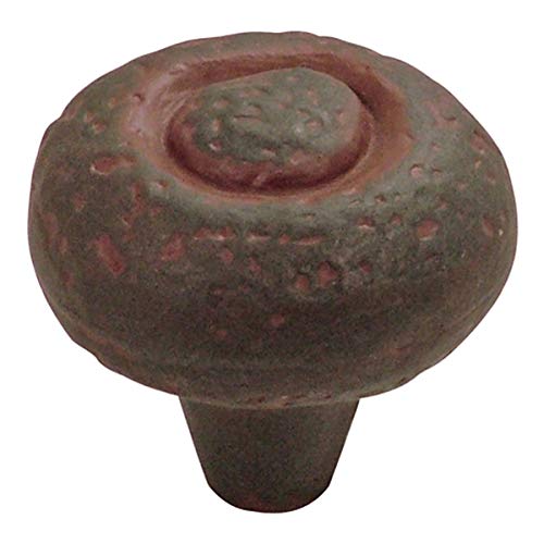Hickory Hardware P3003-RI-25B Refined Rustic Collection Knob, 1-1/2 Inch Diameter, Iron, 25 Each