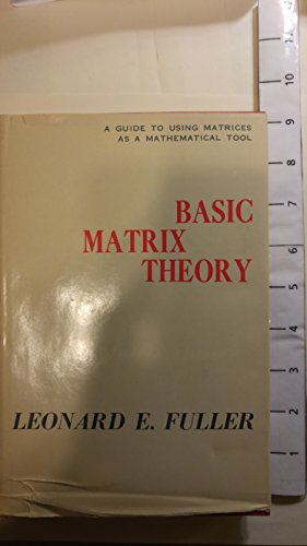 Basic Matrix Theory 0130651850 Book Cover