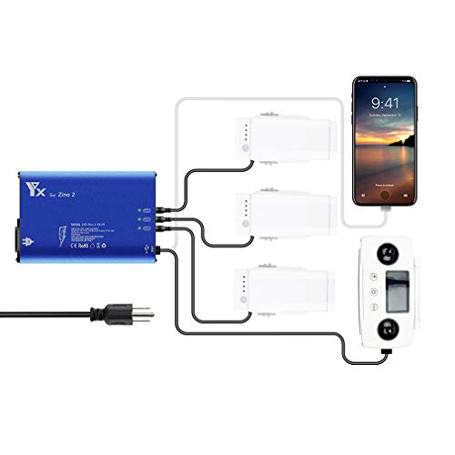 Hubsan Zino 2 Battery Charger, IRCtek 5 in 1 Rapid Charger Charging Hub for Hubsan Zino 2 | Zino 2 Plus Battery and Remote Controller (Not Include Battery)