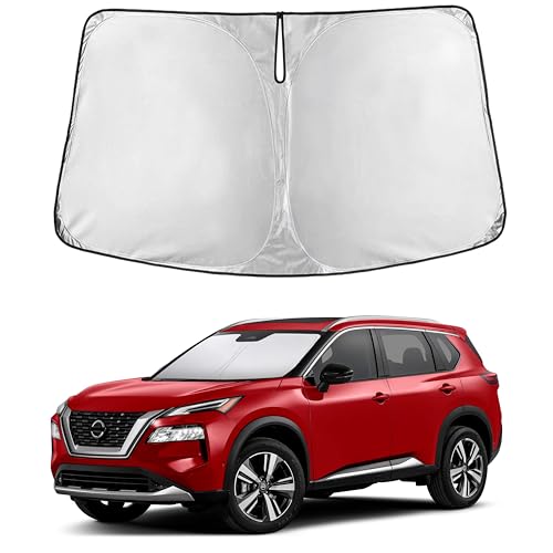 Image of EcoNour Windshield Sunshade Compatible for Nissan Rogue 2021-2024 2025 2026, (Not for Rogue Sport) Sun Visor for Front Windshield & Window Sun Shade Cover, UV Heat Protector, Car Accessories
