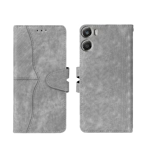 Image of amazon basics Moto G06 Power 5G Flip Cover | Card Pockets Wallet & Stand | Flip Cover for Moto G06 Power 5G (Gray)
