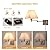 Plug in Wall Light,Swing Arm Wall Sconces with USB Port and Outlet,Wall Lamp with White Fabric Shade Dimmable Switch for Bedroom, Living Room , Office Nickel