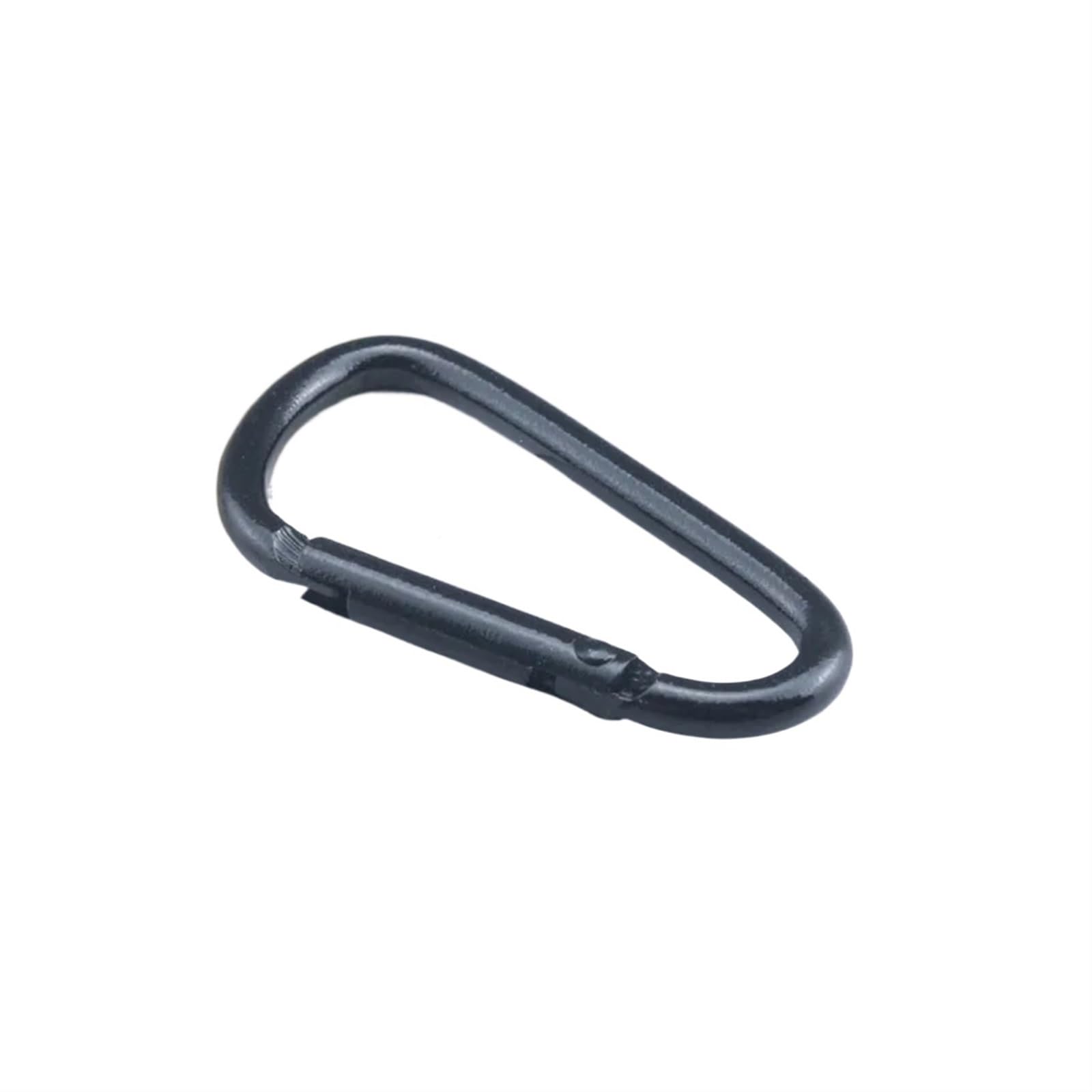 5-20 sztuk/zestaw Karabinek ze stopu aluminium Klamra Sprzęt kempingowy Plecak Butelka wody Wisząca Brelok(Black,4.5cm 20PCS)