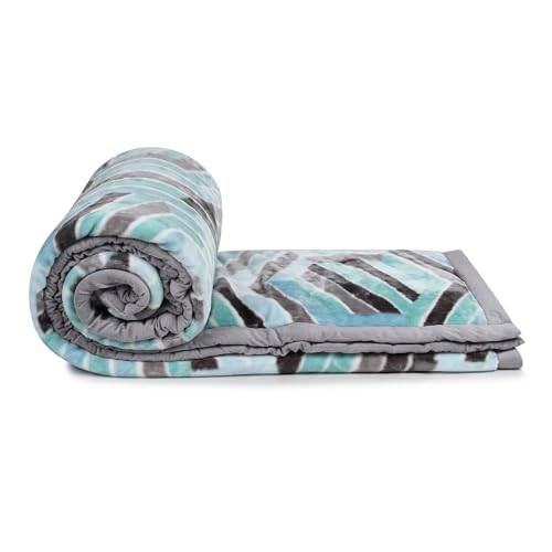 Image of Signature Aadhira Luxuriously Super Soft Double Ply Faux Mink Blanket - Heavyweight 4.5kg for Ultimate Winter Warmth 220x240CM 4.5Kg (Contemporary Maze)