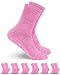 Pembrook Non Skid/Slip Socks – (6-Pack – Pink) – Hospital - Fuzzy Slipper Socks – Great for adults, men, women. Designed for medical hospital patients but great for everyone
