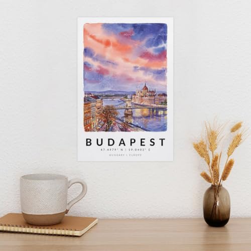 Affiche Budapest vintage dans votre salon pour une ambiance déco esthétique