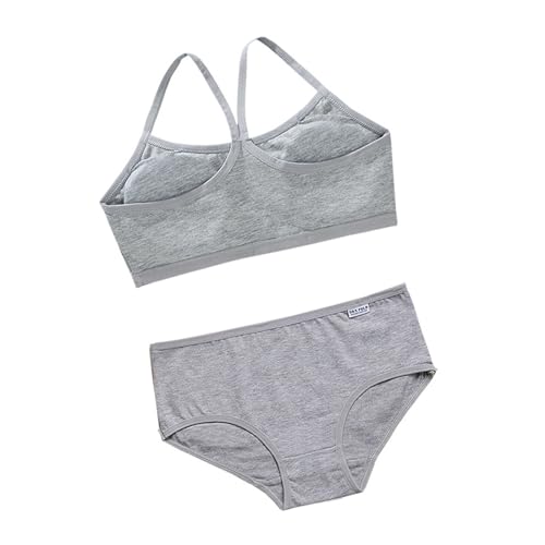 Youth Camisole Bra Girls Tube Tops with Chest Pad Insert for Girls 6 to 12 Years with Briefs Enjoy Daily Comfort3