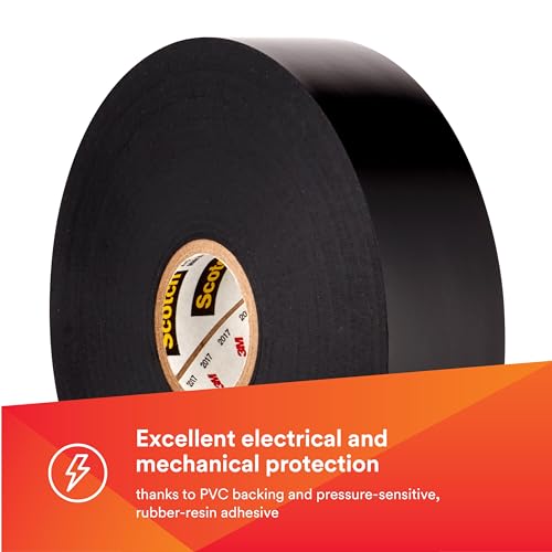 Cinta aislante 88-SUPER-1-1/2X44FT elástica de vinilo resistente a la humedad 3