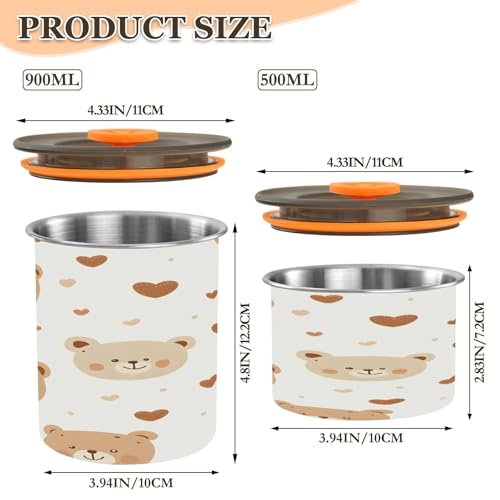 Contenedor Hermético de Acero Inoxidable para Café 17oz miniatura 3