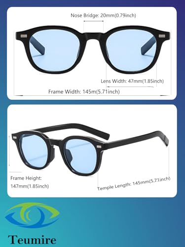 Image of Classic Small Round Sunglasses for Women Men Retro Circle Style Tinted Sun Glasses