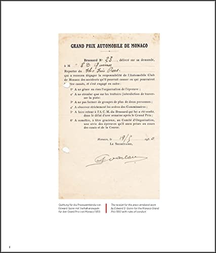 Monaco Motor Racing: Edward Quinn. Motorsport 1950 - 1965