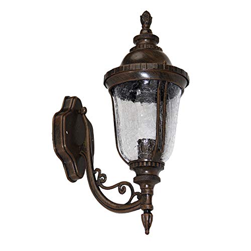 Applique murale extérieure européenne en aluminium moulé de haute qualité style lanterne E27