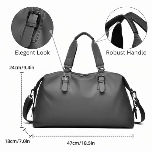 Image of CAVALO - Be Unique Men's Crossbody Duffle Bag | Large Capacity Casual Travel, Office, Fitness & Daily Commute Bag with Zipper