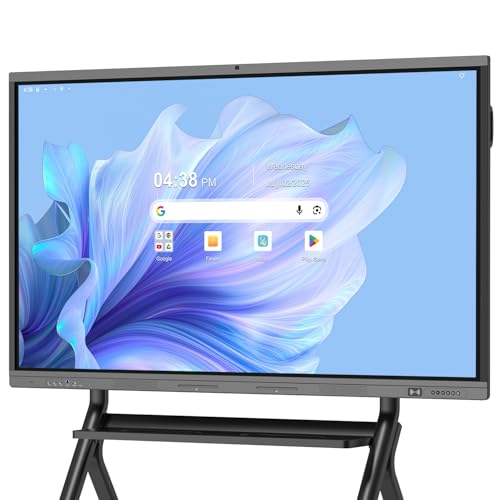 Image of 75 inch Smart Board, 4K Digital Whiteboard for Office, Hybrid Work & Classrooms, Google EDLA-Certified Interactive Whiteboard with Android 14, OTA Updates & Open Apps Ecosystem, 8+128GB Storage