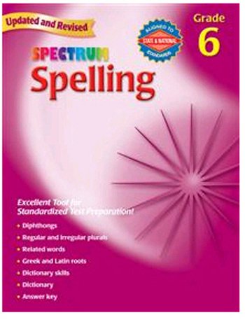 Spectrum Spelling, Grade 6 1577684966 Book Cover