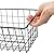 Hedume 3 Pack Metal Wire Storage Organizer Basket, 16.2" x 6.3" x 4.4" Bin Basket with Handles, Versatile Organizer for Kitchen, Pantry, Closet, Laundry Room, Cabinets, Bathroom - Black