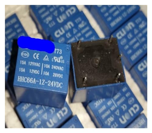 Relé HHC66A-1Z-24VDC de 5 pines y 10A para control de circuitos de automoción