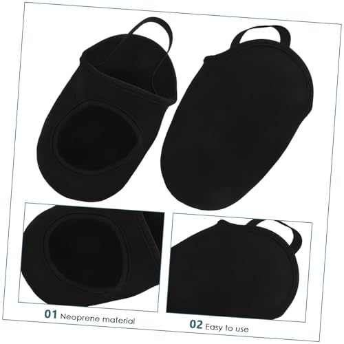 Cubiertas para calzado de ciclismo Yardwe, 2 piezas, térmicas y antideslizantes, protección para dedos de los pies, para bicicletas de montaña y carretera, color negro miniatura 3