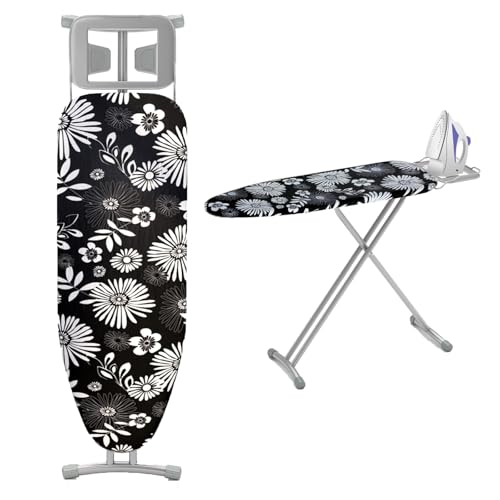 Lista de Burro de planchar los 10 mejores. 48 DOMOON Burro de Planchar de 90 x 30 CM, Tabla de Planchar Plegable con Marco de Hierro, Tabla Planchar de 4 Capas de Grosor, Altura Ajustable, 4 Patas de Acero de Alta Calidad...