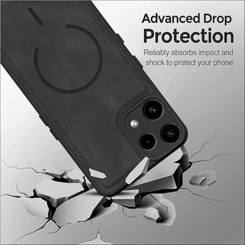 Image of SBMS Back Cover for Nothing Phone 3A Lite | Ultra Slim Soft Rubberised Hard Case | Oil Feel Soft Leather Back | Mag-Safe Design (Mag-Safe Not Support) | Camera Protection Case For Noth 3A Lite (Black)