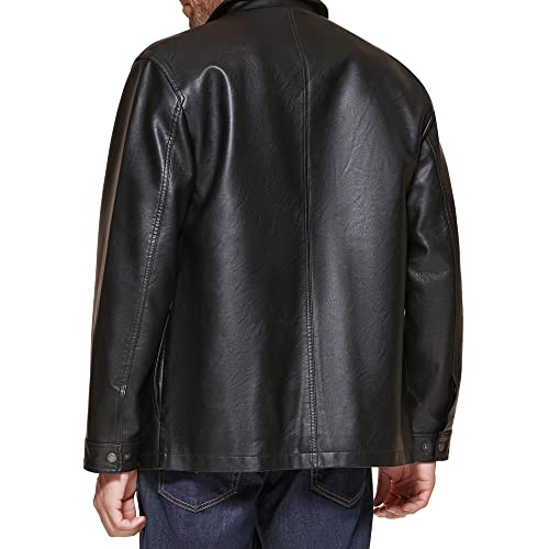 Levi's Men's Faux Leather Oversized Shirt Jacket4