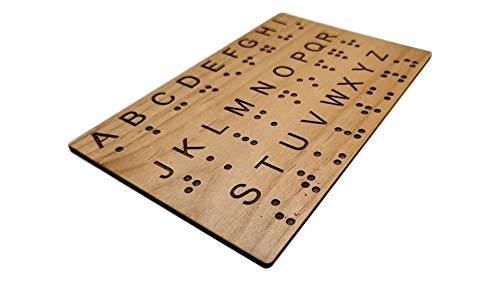 Braille Alphabet Board - Great For Teaching Braille To Sighted Individuals And Escape Rooms Games #TOP1