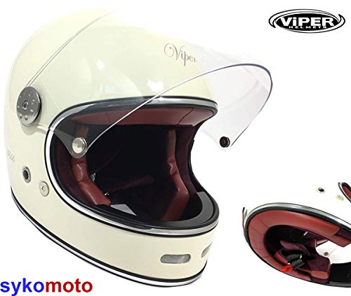 F656 INTEGRAL ESTILO RETRO VINTAGE CLASSIC CUSTOM CHOPPER BOBBER CASCO