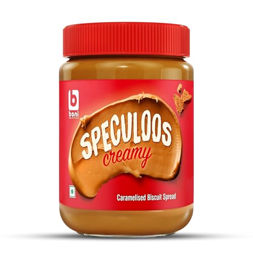 Image of Boni Speculoos Creamy Biscuit Spread - 400g | Caramelised Biscuit Spread | Made in Belgium | Vegan | For Bread & Snacks (Pack of 1)