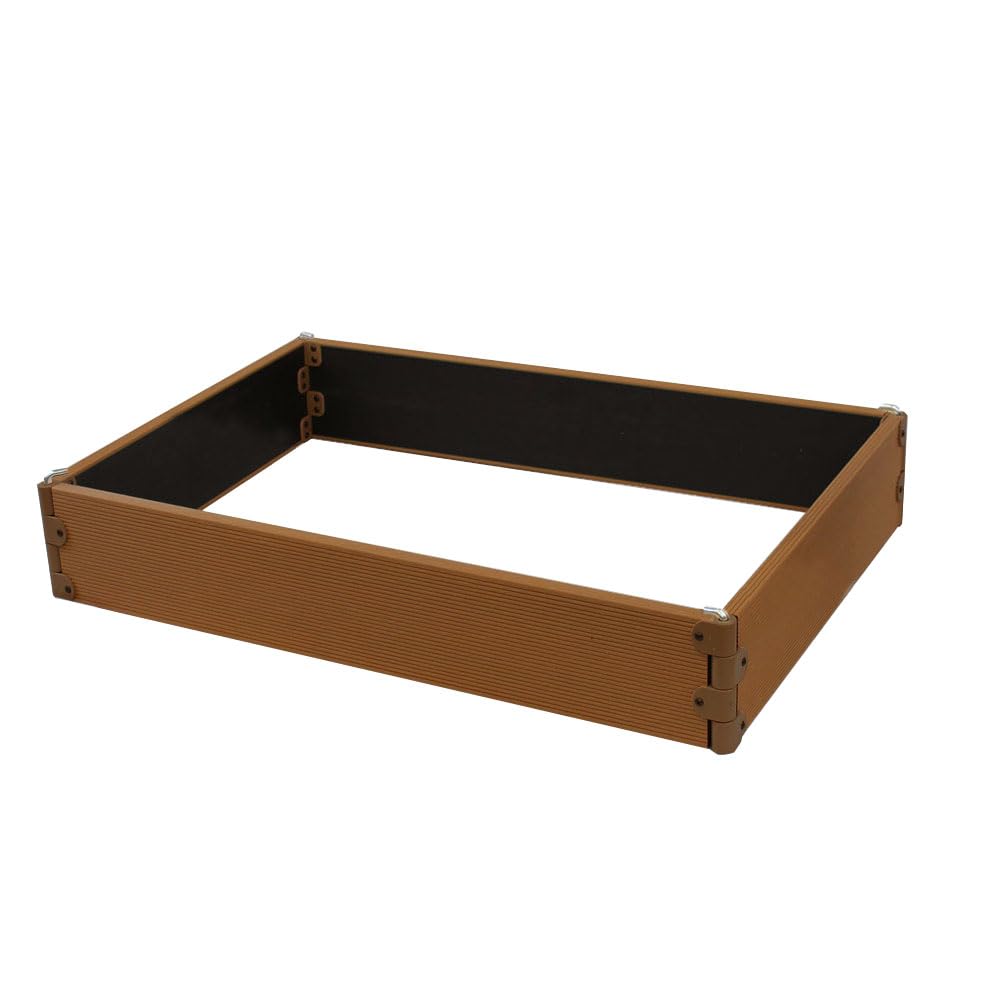 レイズドベッド90cm×90cm （2個セット）樹脂製ライトブラウン立ち上げ花壇 レイズドベッド 90cm×90cm (2個セット) ガーデンボックス