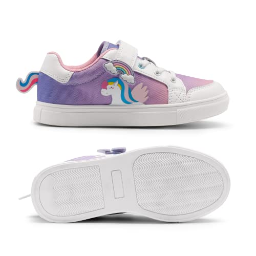 Dream Pairs Toddler Boys Girls Sneakers Casual Little Kids Walking Shoes Rainbow/White Size10 Toddler SDFS2308K