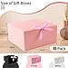 WLUSEAXI 12-Pack Gift Boxes with Lids, Pink with Bow Ribbon, Bridesmaid Proposal Box for Wedding, Christmas, Halloween, Baby Shower