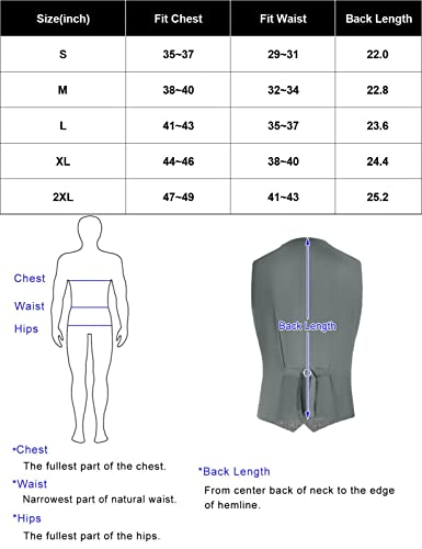 Pj Paul Jones Men's British Linen Cotton Suit Vests Slim Fit Breathable Waistcoat For Summer #TOP5