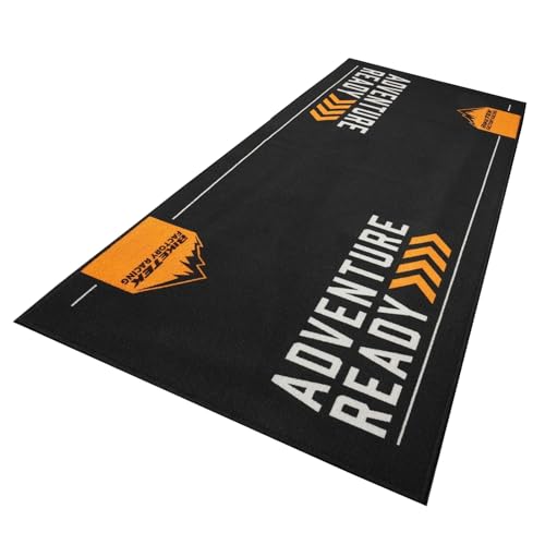 BikeTek Adventure Series Motorcycle Workshop Pit Garage Mat Orange 190 x 80 cm