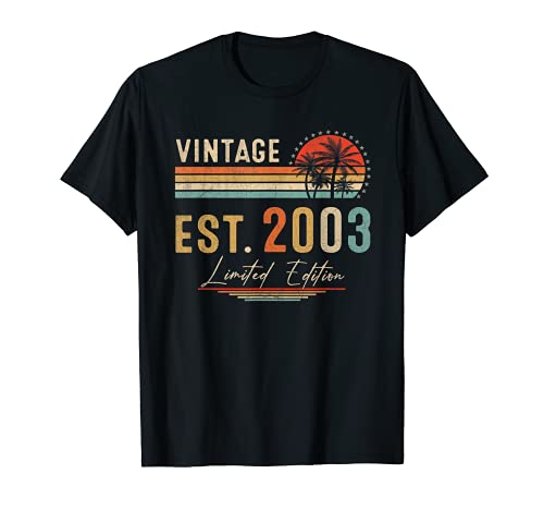 18 Year Old Vintage 2003 Limited Edition 18th Birthday Men T-Shirt