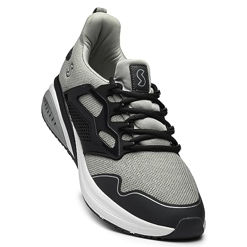 Image of SOLETHREADS Racer Athleisure Sneakers Shoes for Men | Lightweight |Trendy| High Ankle Shoes | Memory Foam Sole | Cushioned Insole | Slip-Resistance | Premium Sneakers Shoes for Men